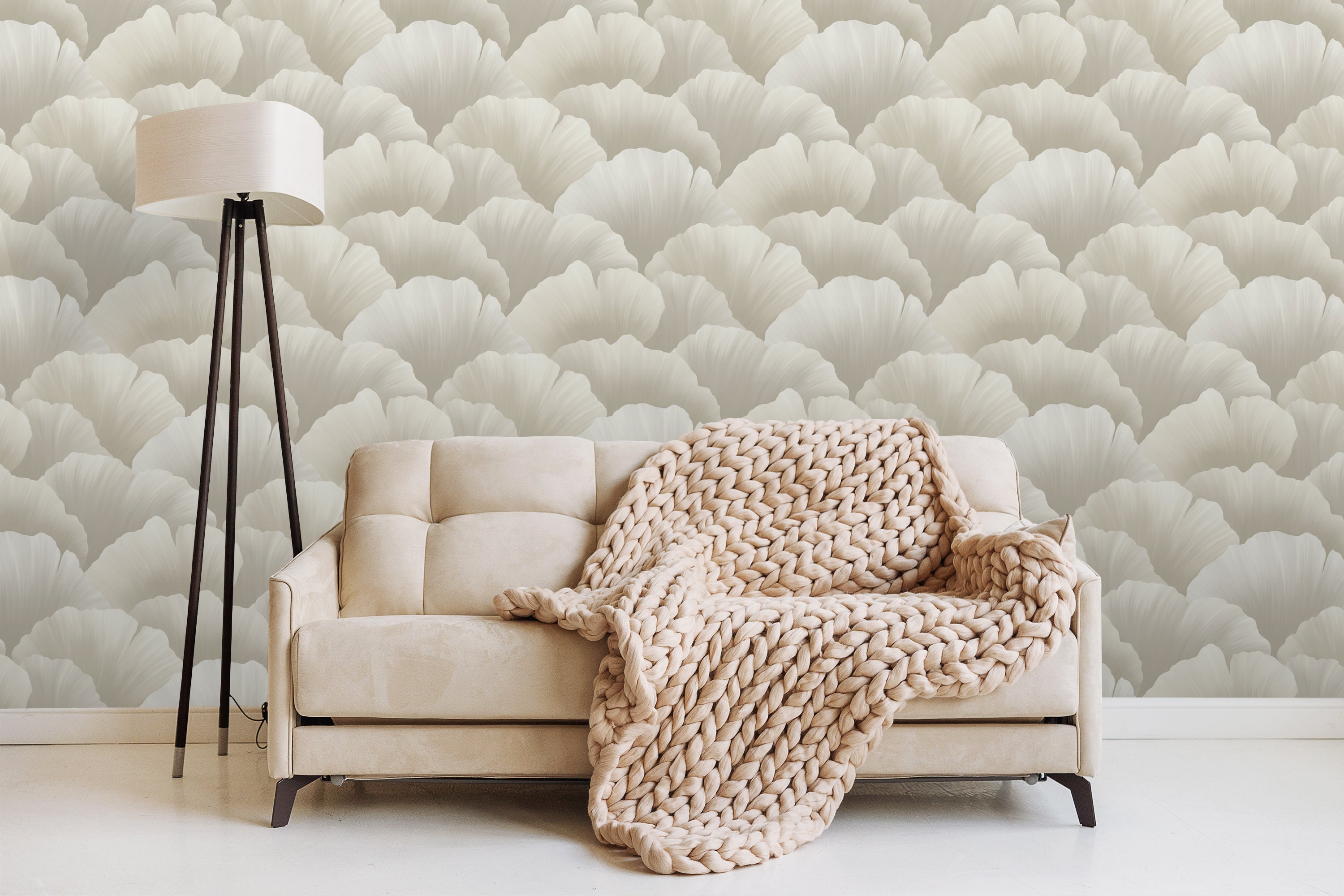 Grandeco Belize Corall Grey Wallpaper Roll 10m x 53cm